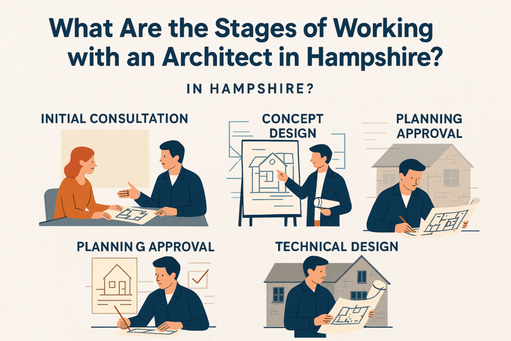 What Are the Stages of Working with an Architect in Hampshire