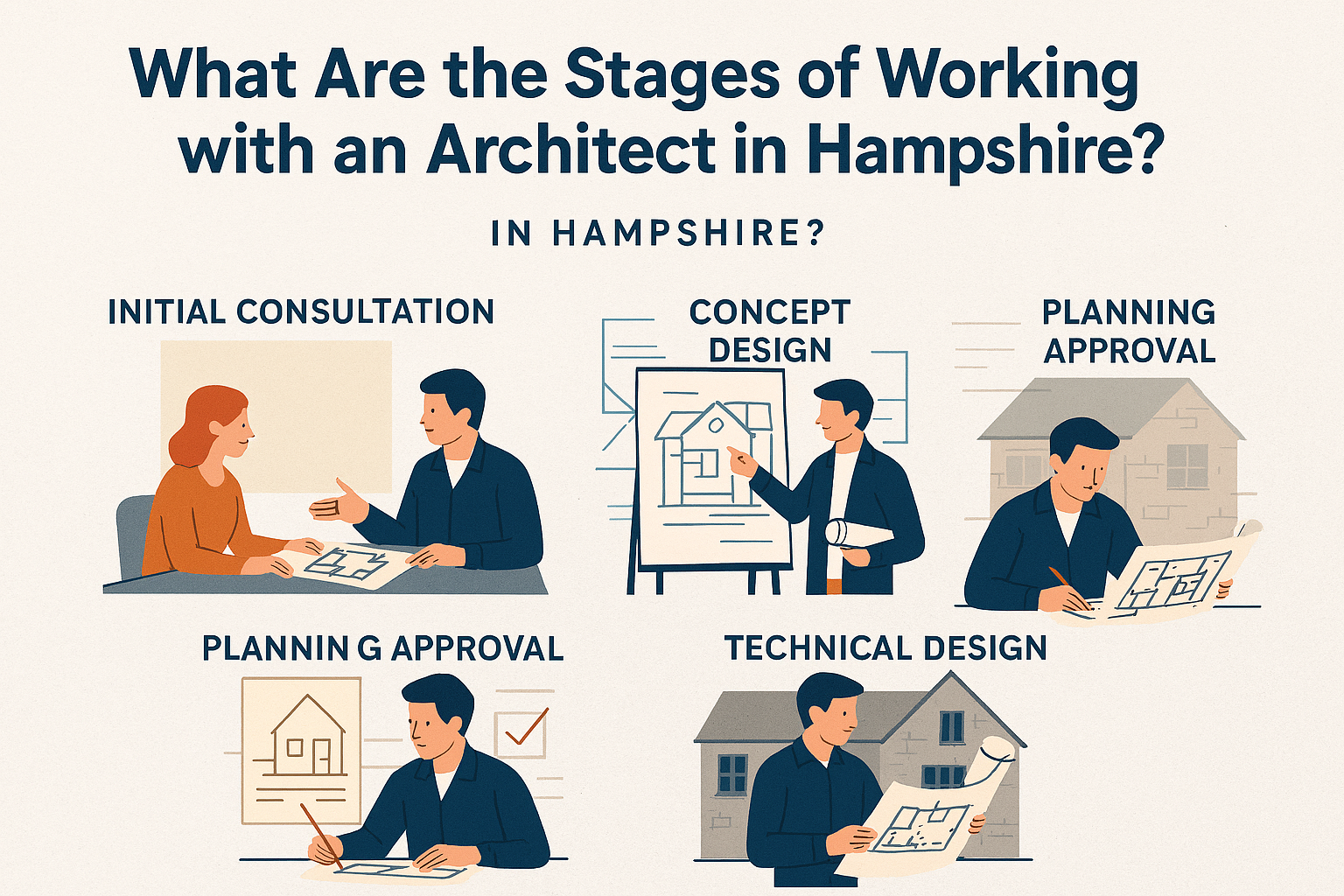 What Are the Stages of Working with an Architect in Hampshire